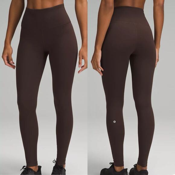 Lululemon Wunder Train High-Rise Tight 28” Brown Size 2, Athletic Wear, Sports - Picture 1 of 7